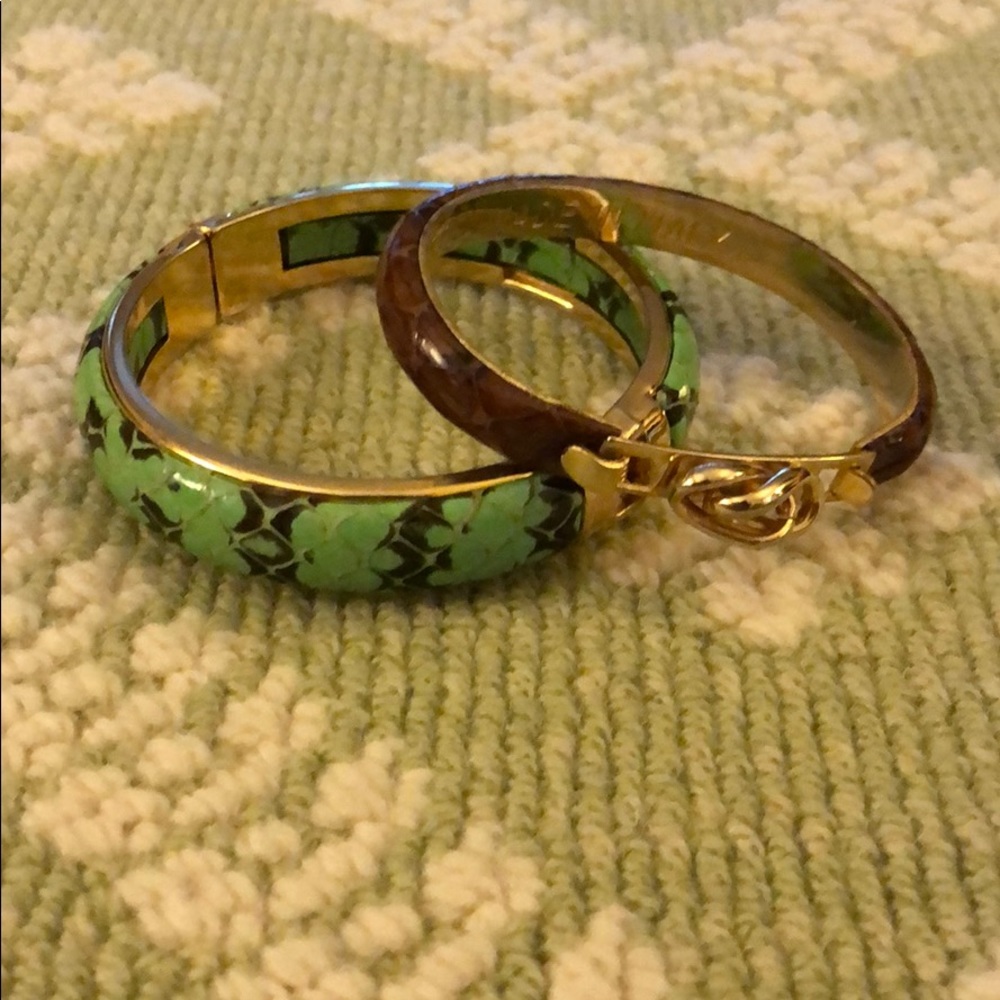 Italian leather bracelets knot and snake skin